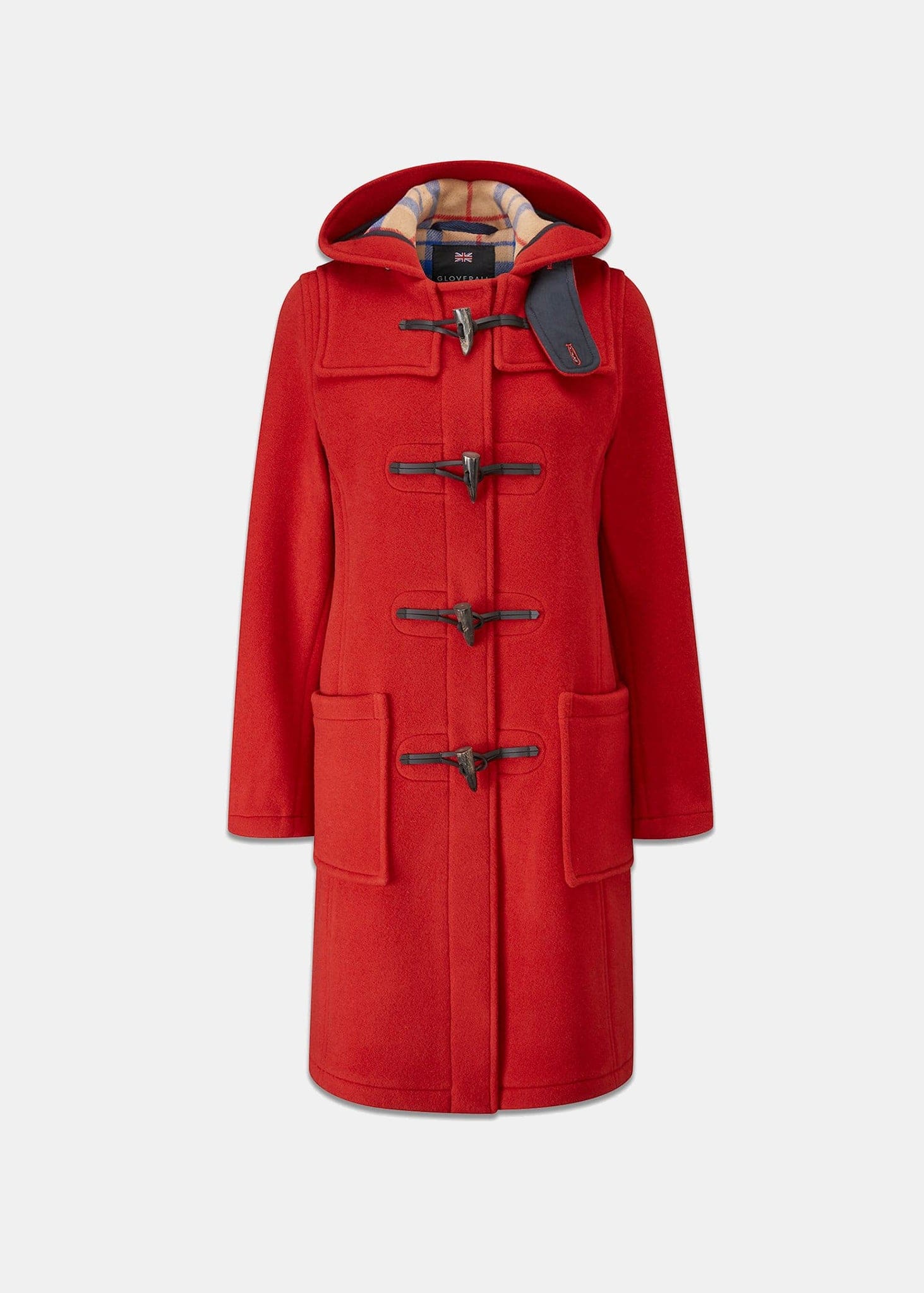 Women's Cashmere Duffle Coat in Red, 8 UK