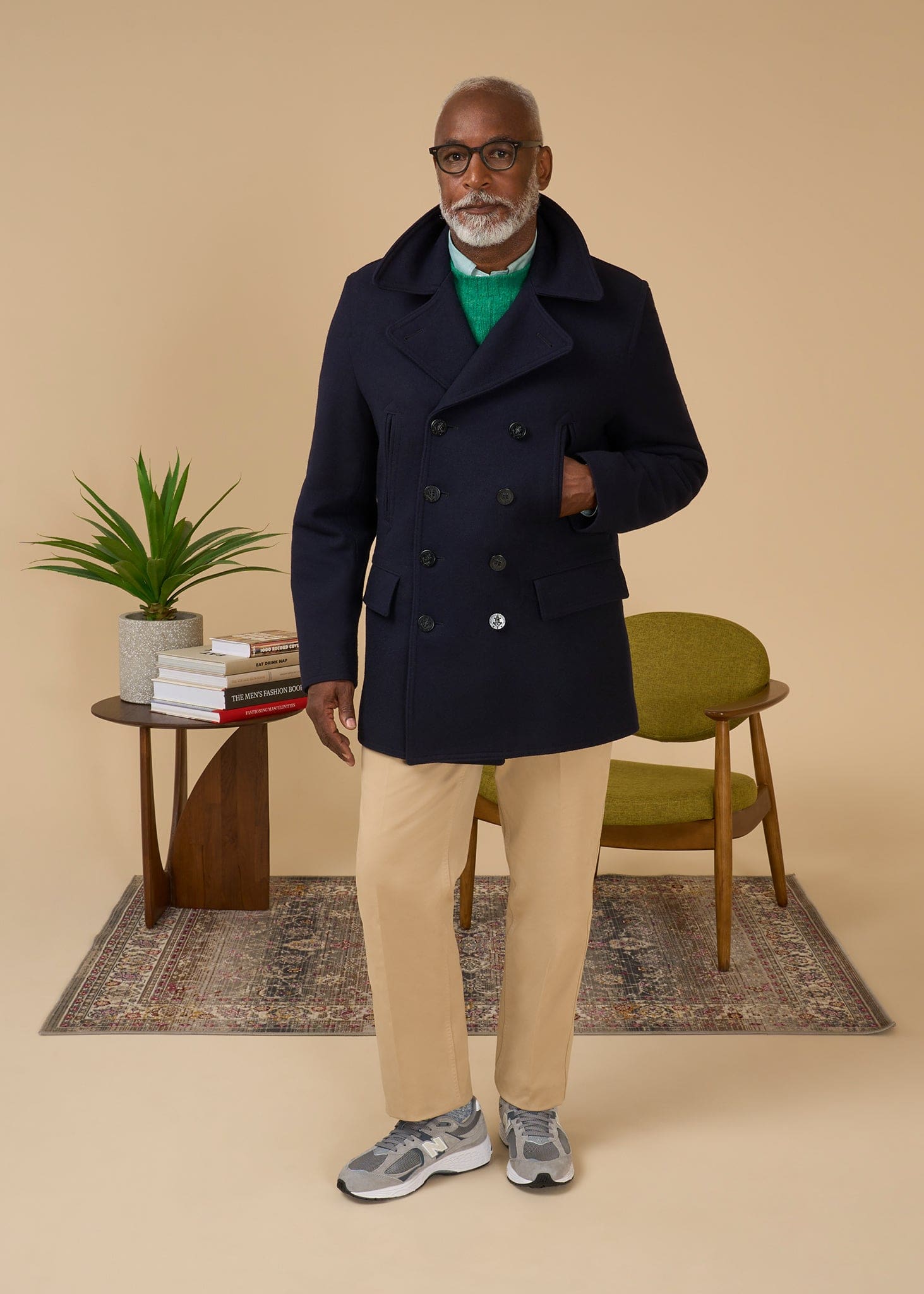 Churchill Peacoat Navy Gloverall