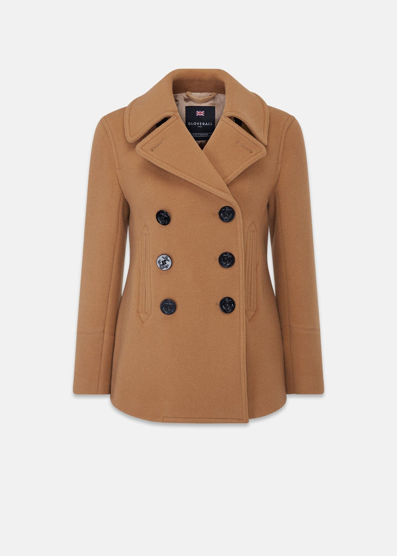 Camel hair peacoat best sale