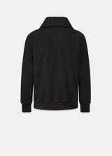 Military Zip Sweatshirt Black