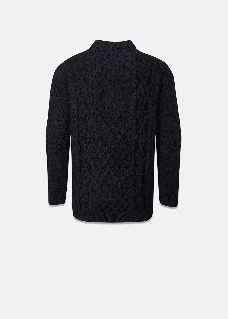 Aran Jumper Black