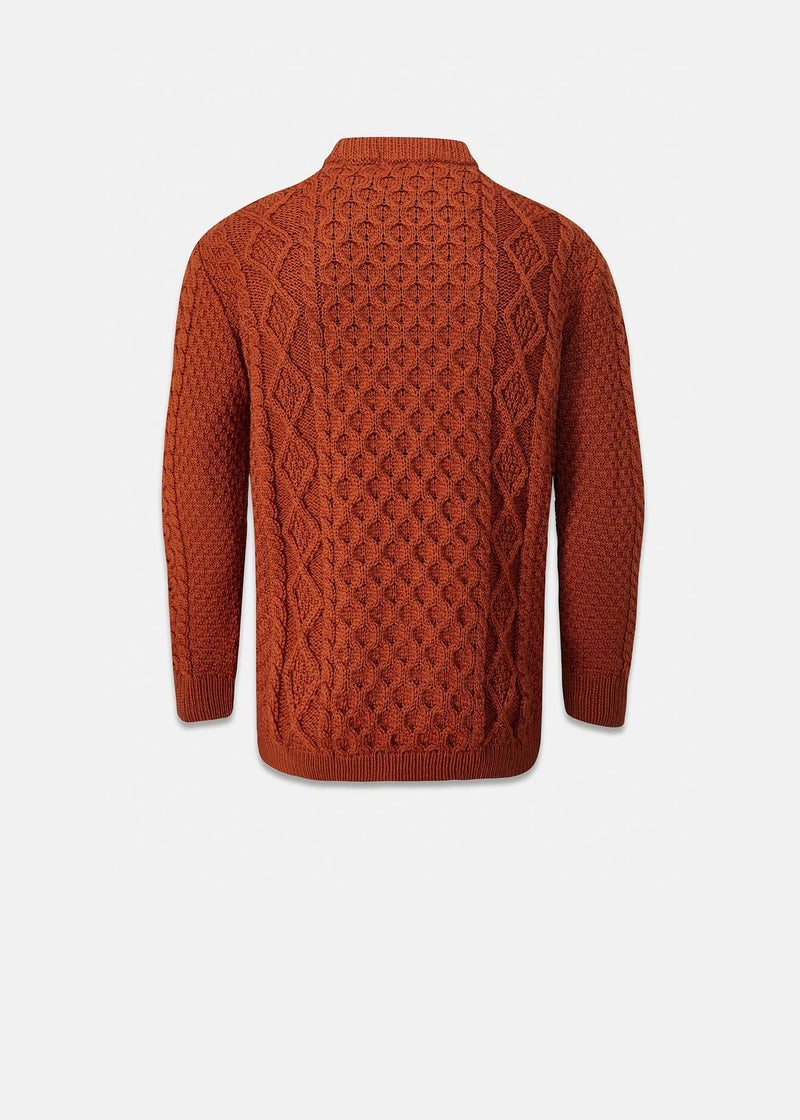 Aran Jumper Burnt Orange