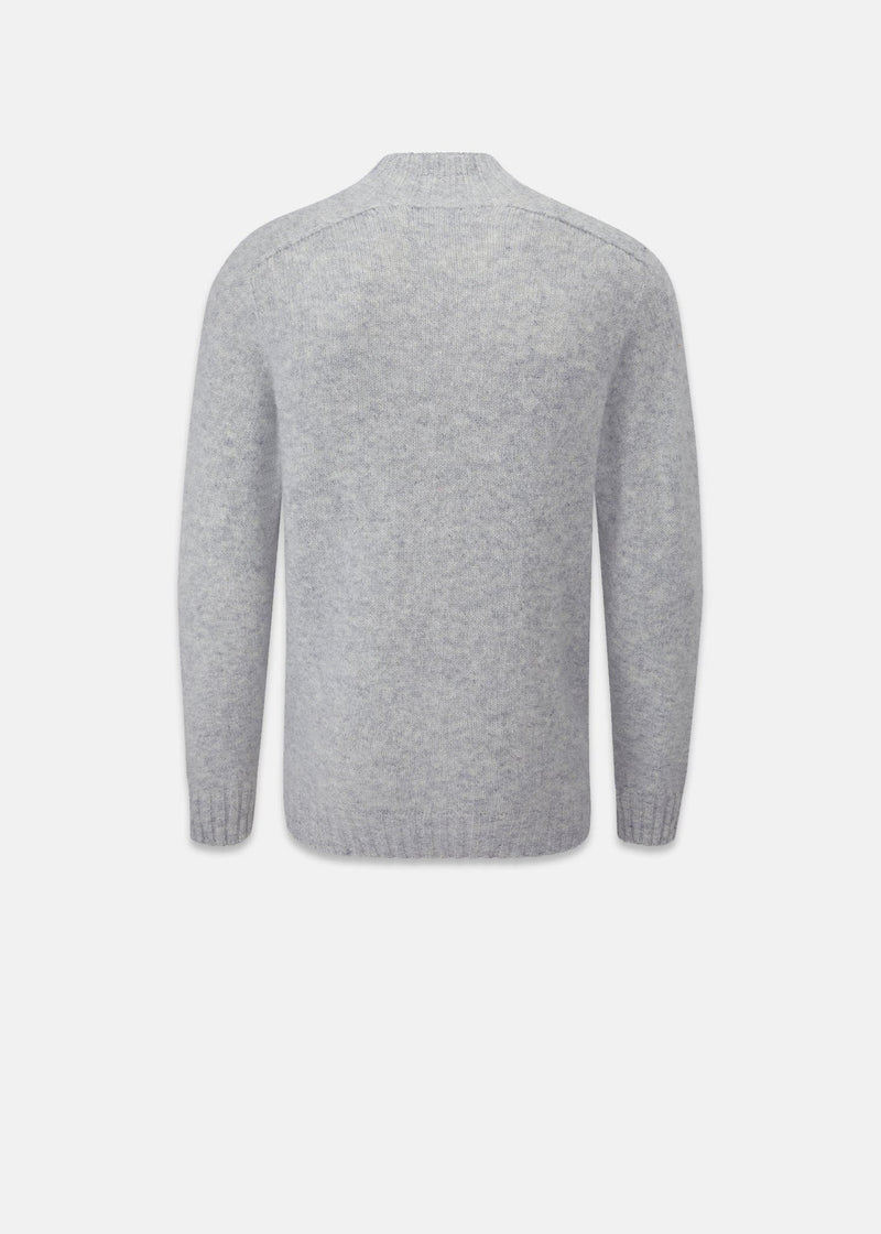 Windsor Lambswool Jumper Light Grey