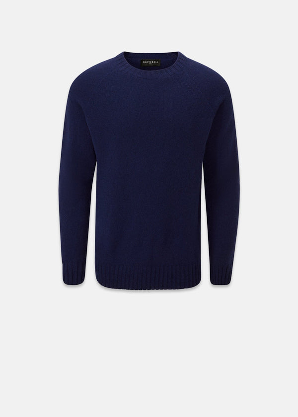 Henley Lambswool Jumper Navy