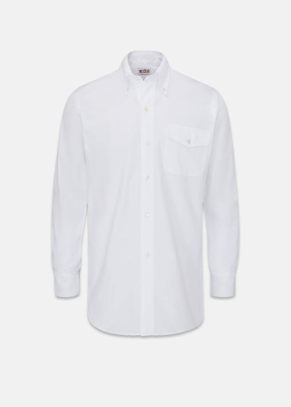 Jakes Shirts Chemise Oxford blanche