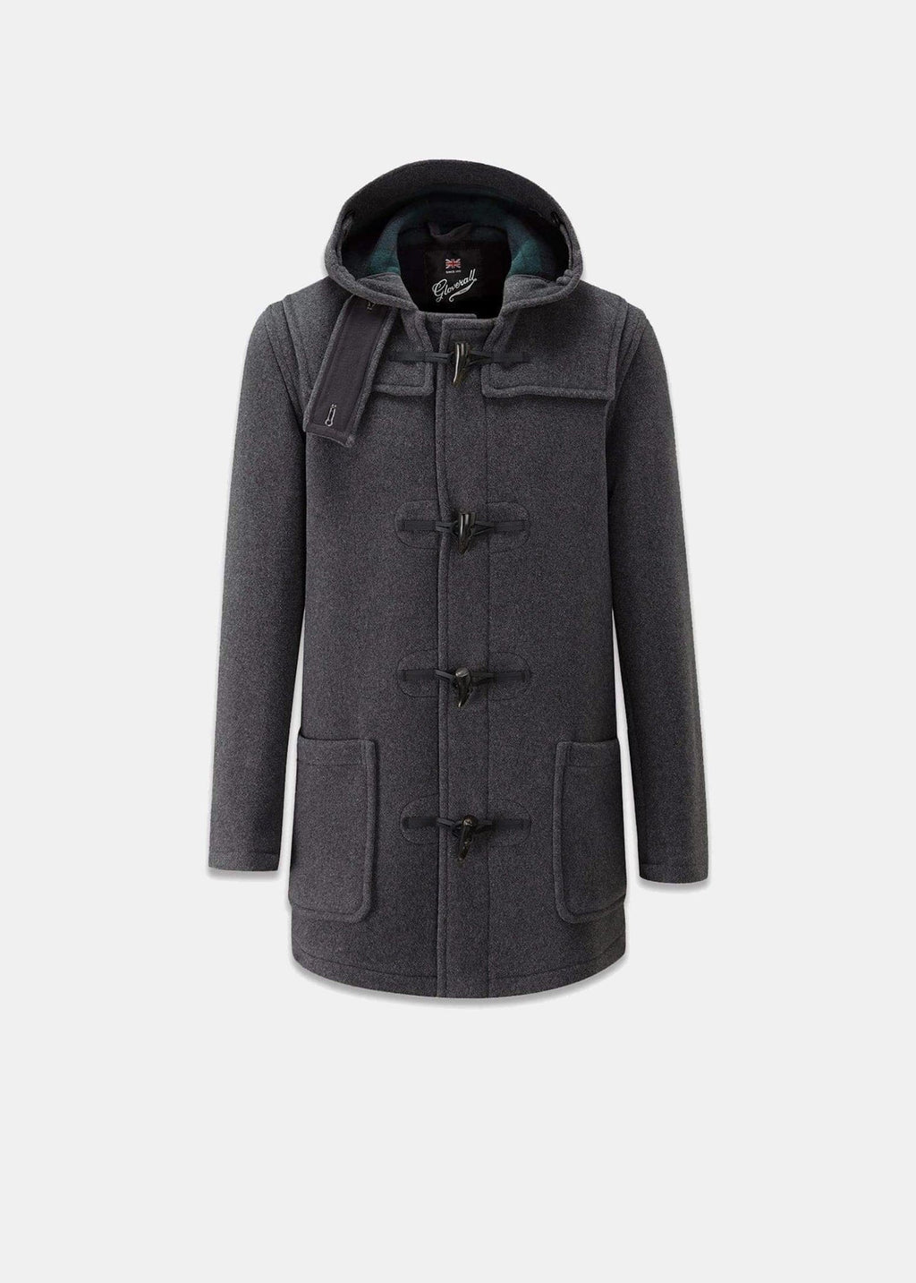 Mid Length Duffle Coat Grey Black Watch – Gloverall