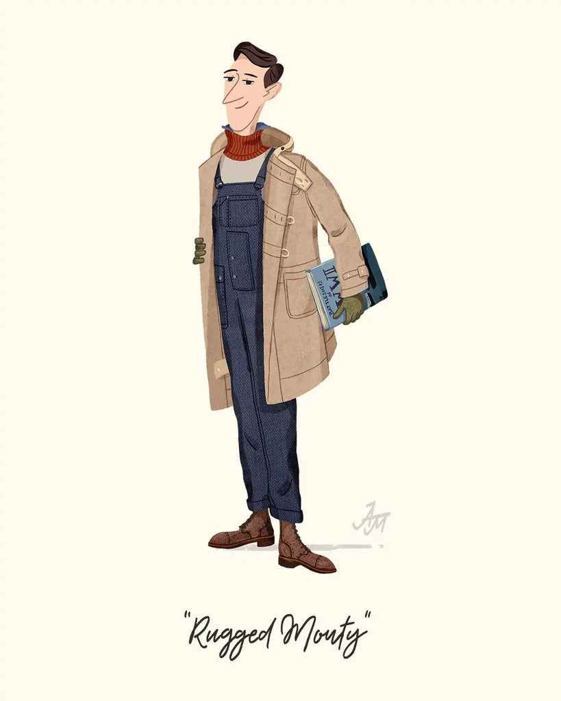 Montgomery Duffle Coat Art Illustration