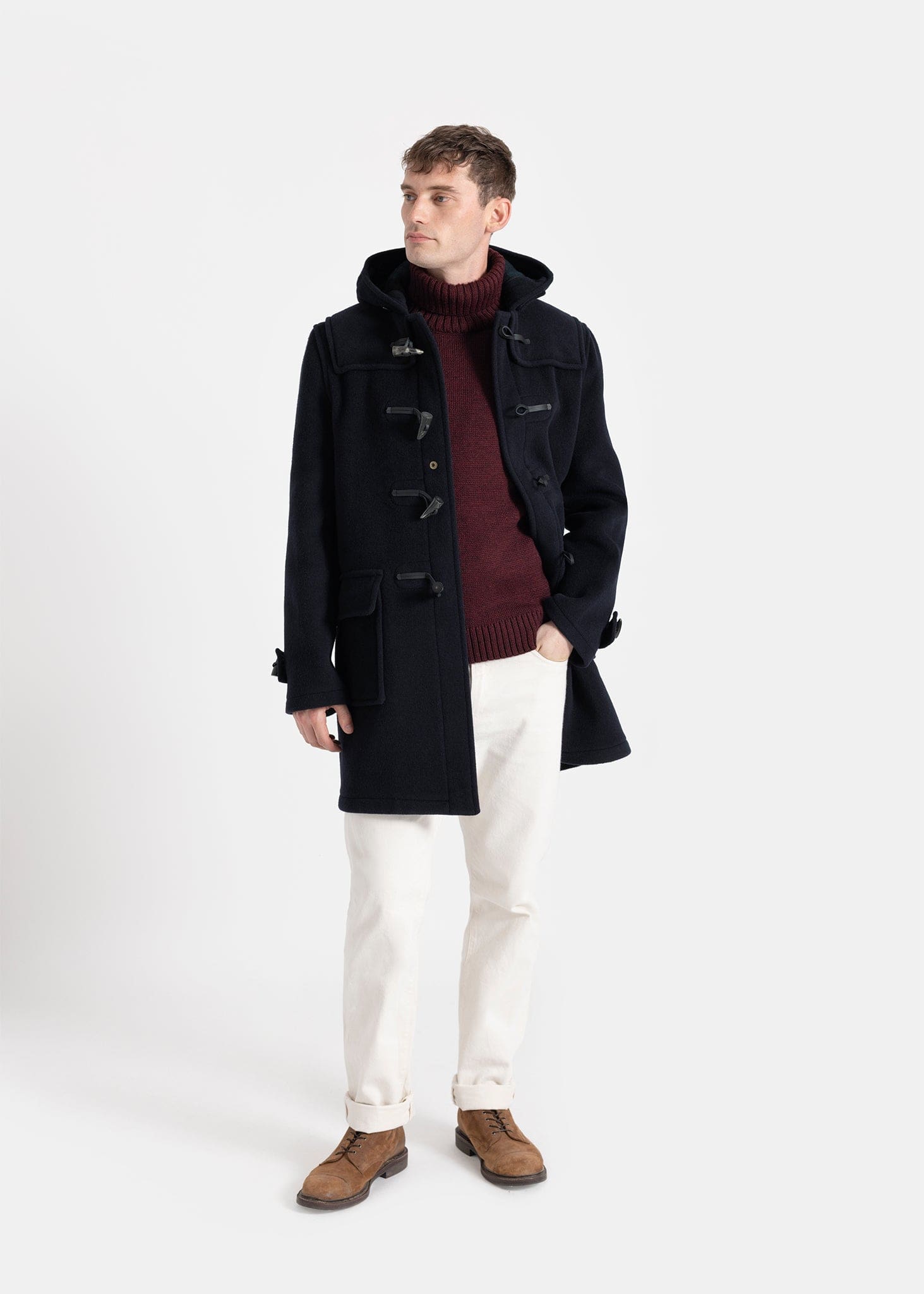 Morris Duffle Coat Navy Black Watch – Gloverall