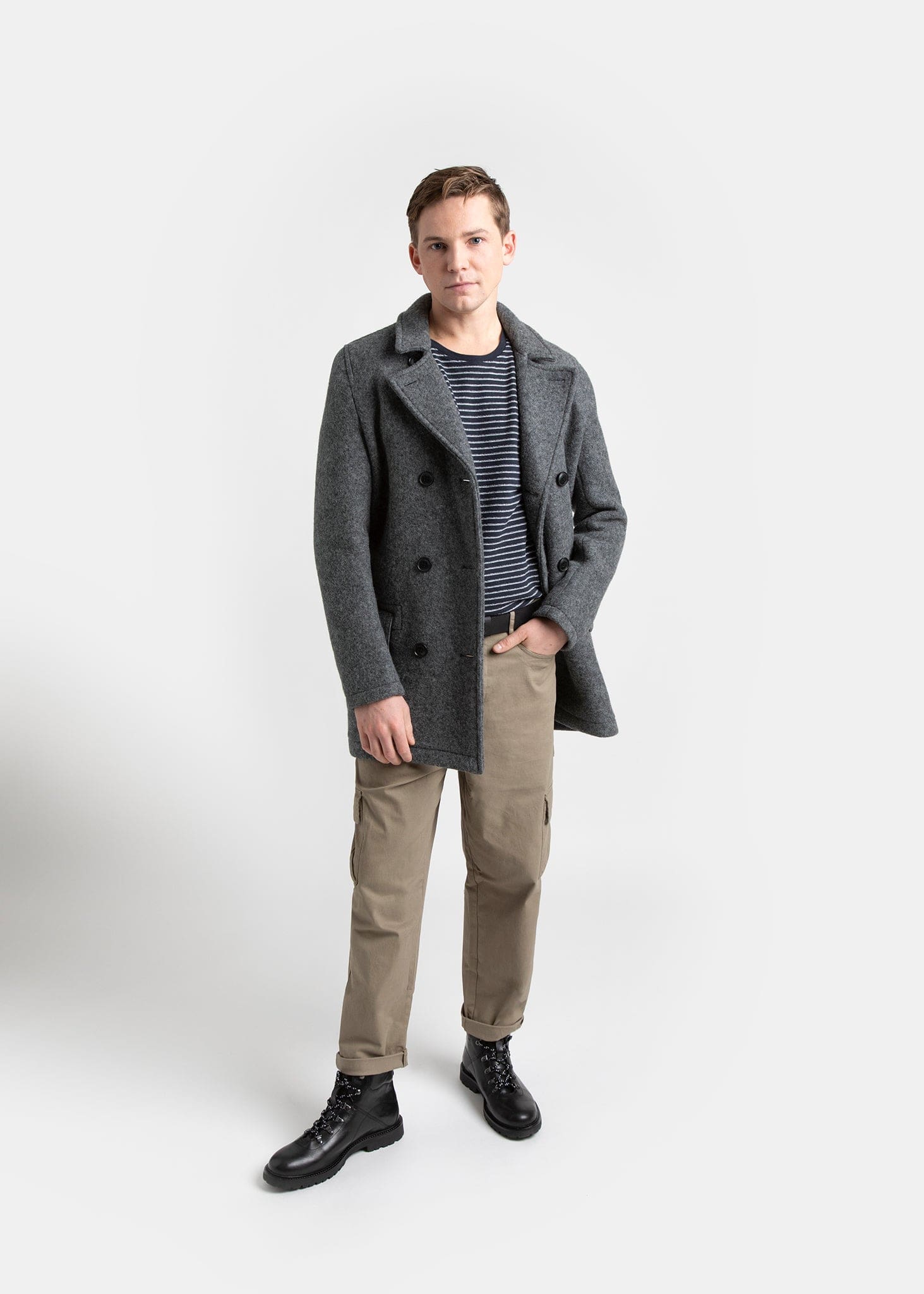 J. CREW Dock Peacoat with Thinsulate